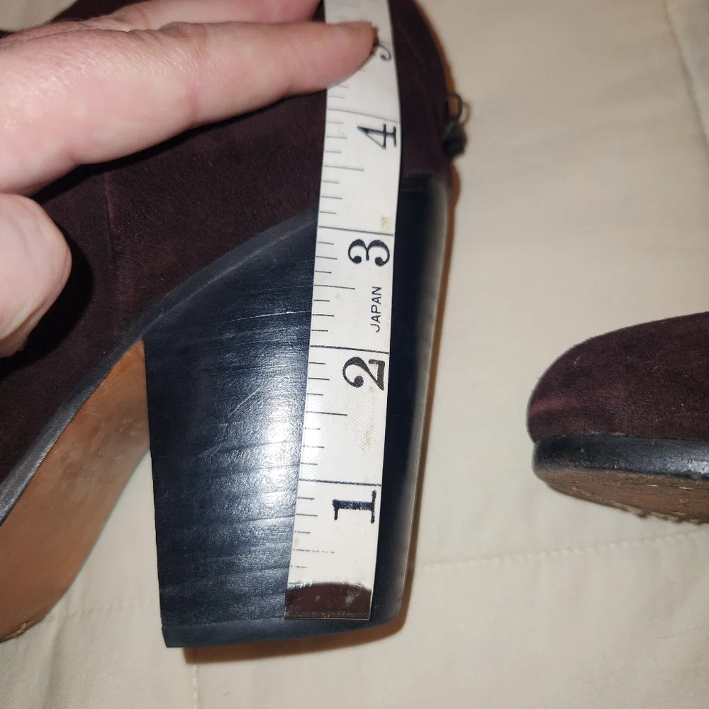 Rag & Bone Boots Newbury Classic Suede Burgundy, Reddish Brown Sz 39.5 / 9.5 EUC